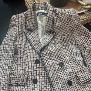 Zara plaid blazer size s